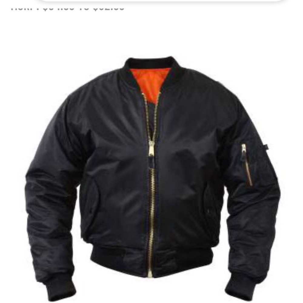 Rothco Black and Orange Kids Puffer Jacket